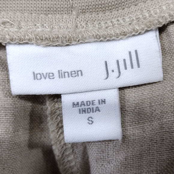 J. Jill Love Linen 100% Linen Tapered Pants Womens S Cream Casual Minimalist - Picture 8 of 9